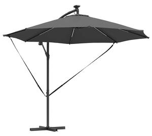 Parasol plażowy Ze LED Lights Antracyt 294 x 294 x 248 cm