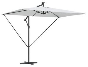 Parasol plażowy Ze LED Lights piaskowy 294 x 200 x 270 cm
