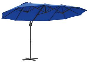 Parasol plażowy Niebieski azur 372 x 198 x 243 cm