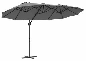 Parasol plażowy Antracyt 372 x 198 x 243 cm
