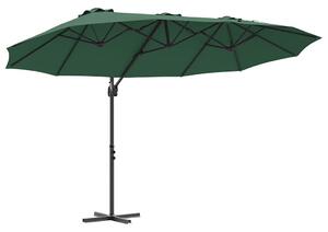 Parasol plażowy Zielony 372 x 198 x 243 cm