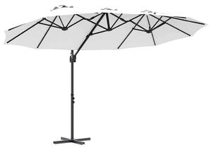 Parasol plażowy piaskowy 372 x 198 x 243 cm