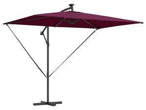 Parasol plażowy Bordeaux Czerwony 294 x 200 x 270 cm