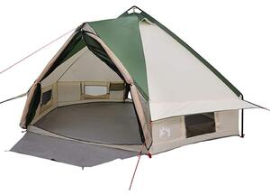Namiot tipi dla 6 osób Zielony i Biały 431 x 366 x 185 cm