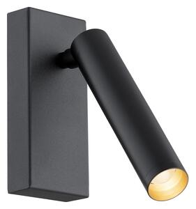 Minimalistyczny kinkiet ścienny Rio - LED, czarny