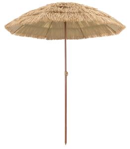 Parasol plażowy Naturalny 160 x 160 x 196 cm Poliester i Stal