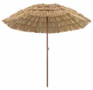 Parasol plażowy Naturalny 255 x 255 x 255 cm Poliester i Stal