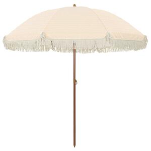 Parasol plażowy Żółty i Biały 205 x 205 x 210 cm