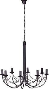 Duża lampa rustykalna Perseo - czarna