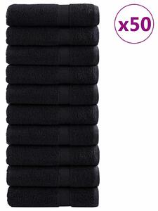 Ręcznik Gościnny SOLUND 50 pcs Czarny 50 x 100 cm 550 gsm