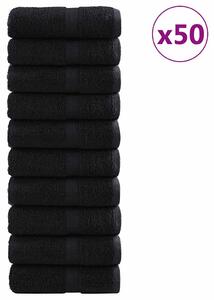 Ręcznik Gościnny SOLUND 50 pcs Czarny 30 x 50 cm 550 gsm