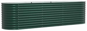 Podniesiony grządka Zielony 320 x 80 x 81 cm Stal