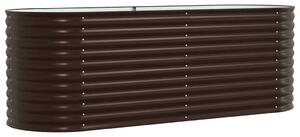 Podniesiony grządka Brązowy 240 x 80 x 81 cm Stal