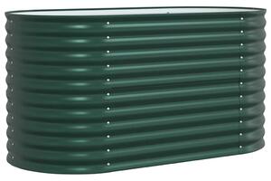 Podniesiony grządka Zielony 160 x 80 x 81 cm Stal