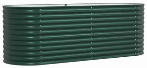 Podniesiony grządka Zielony 240 x 80 x 81 cm Stal
