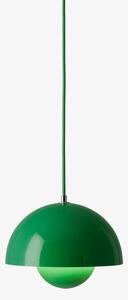 Nowoczesna lampa wisząca Flowerpot VP1 - Signal Green, 23cm