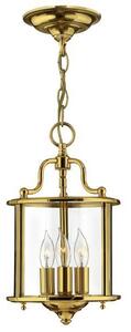 Szklana lampa wisząca Gentry art deco - złota, rozmiar S