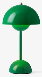 Lampa stołowa Flowerpot VP9 w odcieniu Signal Green - przenośna, ze ściemniaczem