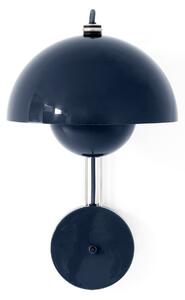 Lampa Ścienna &Tradition, Flowerpot VP8, niebieski, salon, metal, design