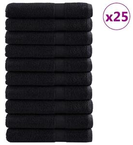Ręcznik Gościnny SOLUND 25 pcs Czarny 100 x 200 cm 550 gsm