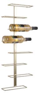 Wiszący metalowy regał na wino w kolorze złota liczba butelek 8 Float – PT LIVING