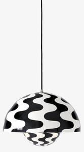 Lampa wisząca Flowerpot VP7 Pattern czarno-biała, 37cm