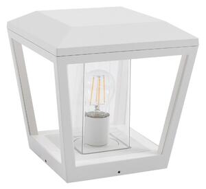 Zewnętrzna Lampa Lucande, Dunia, ściemnialny, biały, taras, metal, nowoczesny