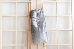 Koc z mikropluszu 200x220 cm Feather – My Home