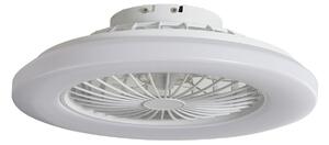 Wentylator sufitowy LED Vedin, Ø 49 cm, biały, CCT – Lindby Lindby, Vedin, ściemnialny, biały, salon, tworzywo sztuczne, nowoczesny