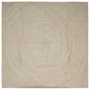 Dywany pokojowe Naturalne i białe 200 x 200 cm Juta