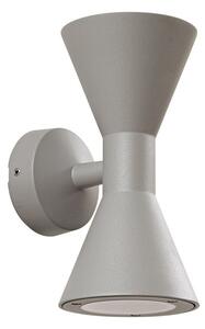 Zewnętrzna Lampa Lucande, Xalor, ściemnialny, szary, balkon, aluminium, nowoczesny