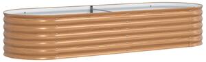 Podniesiony grządka Brązowy 240 x 80 x 44 cm Stal