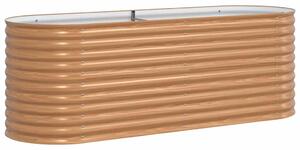 Podniesiony grządka Brązowy 240 x 80 x 81 cm Stal
