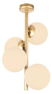 Lampa wisząca w kolorze złota Squid Lighting Owl, wys. 53 cm
