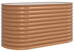 Podniesiony grządka Brązowy 160 x 80 x 81 cm Stal
