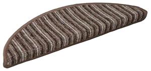 Samoprzylepne maty na schody 15 pcs Brązowy 56 x 17 x 3 cm
