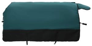 Koc dla Koni Ciemna Zieleń i Czerń 125 cm Poliester