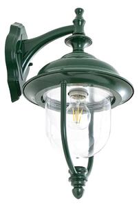 Zewnętrzna Lampa Lindby, Clint, ściemnialny, zielony, balkon, aluminium, vintage