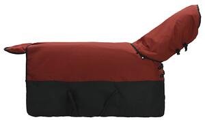 Koc dla Koni Ciemna Zieleń i Czerń 105 cm Poliester