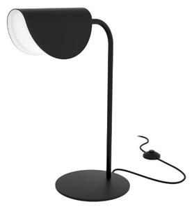 Czarna lampa biurkowa Mollis - nowoczesna