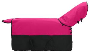 Koc dla Koni Różowy i czarny 85 cm Poliester