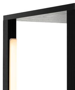 Designerska lampa podłogowa czarna z 3-stopniowym ściemnianiem LED - Tianna Oswietlenie wewnetrzne