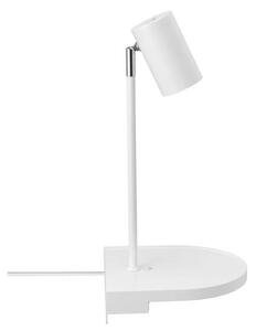Biała lampa ścienna Cody - Nordlux, z półką, port USB