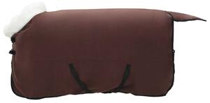 Koc dla Koni Pełny Ciemny Brąz 135 cm Polarowy fleece