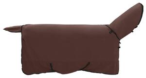 Koc dla Koni Pełny Ciemny Brąz 135 cm Poliester
