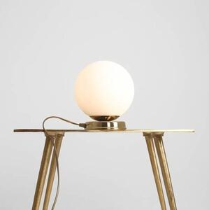 Lampa stołowa Ball - złota, szklana kula