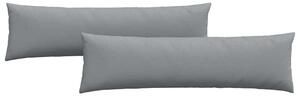 Poduszki na sofę 2 pcs Jasnoszary 145 x 40 cm tkanina