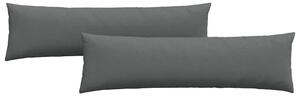 Poduszki na sofę 2 pcs Ciemnoszary 145 x 40 cm tkanina
