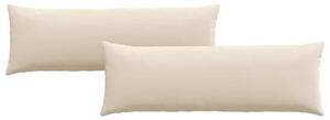 Poduszki na sofę 2 pcs Beżowy 120 x 40 cm tkanina