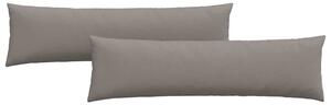 Poduszki na sofę 2 pcs Ciemnoszary 145 x 40 cm tkanina